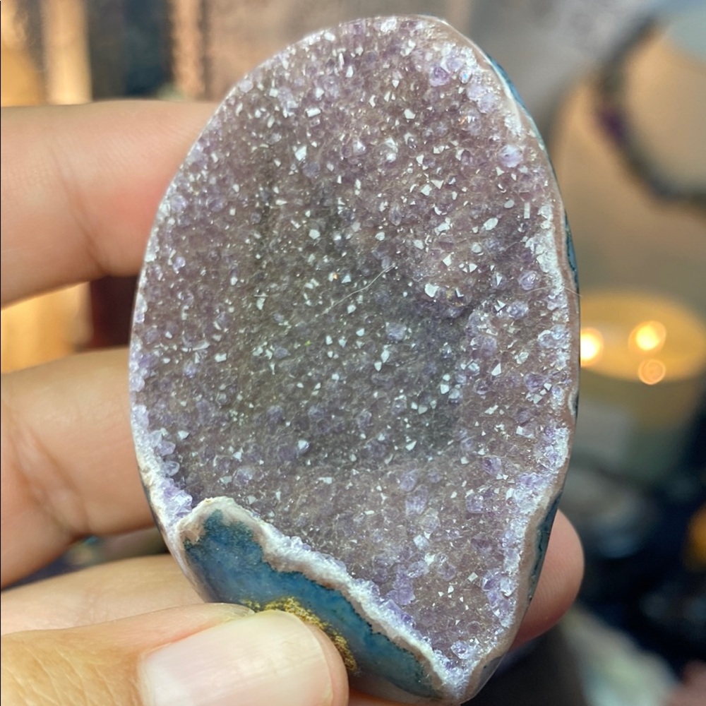 Purple Amethyst Crystal Slice 27g